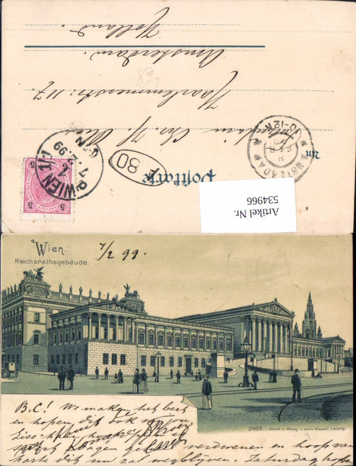 Alte Ansichtskarte – Old Postcard