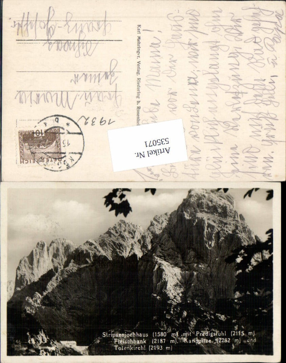 Alte Ansichtskarte – Old Postcard