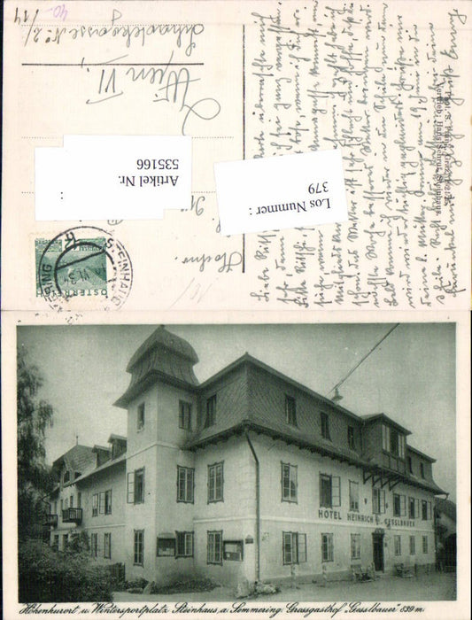 Alte Ansichtskarte – Old Postcard