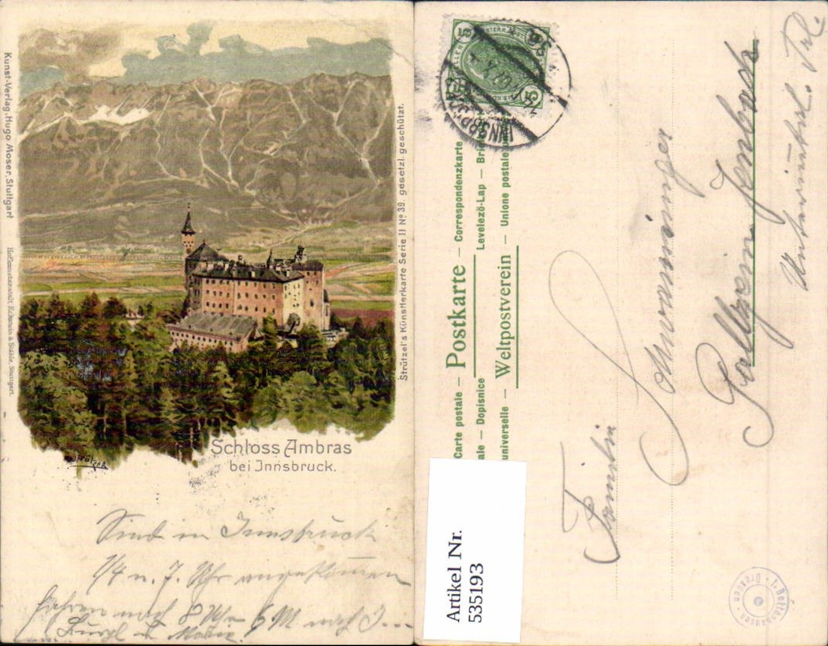 Alte Ansichtskarte – Old Postcard