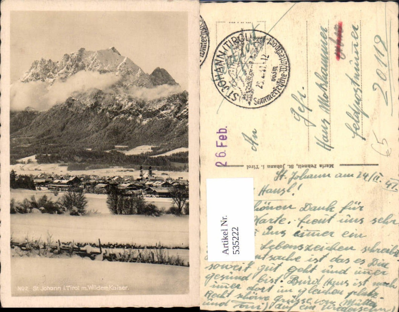 Alte Ansichtskarte – Old Postcard