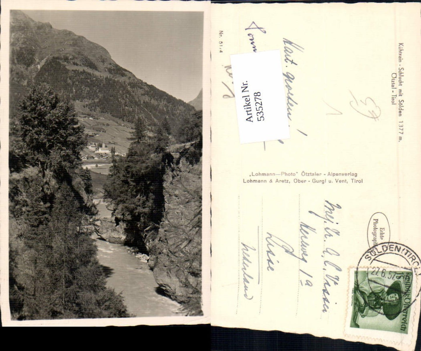 Alte Ansichtskarte – Old Postcard