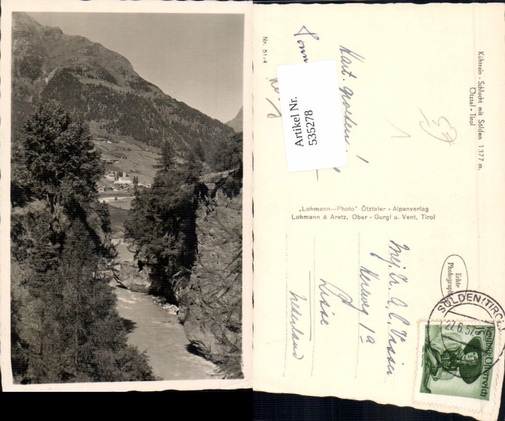 Alte Ansichtskarte – Old Postcard