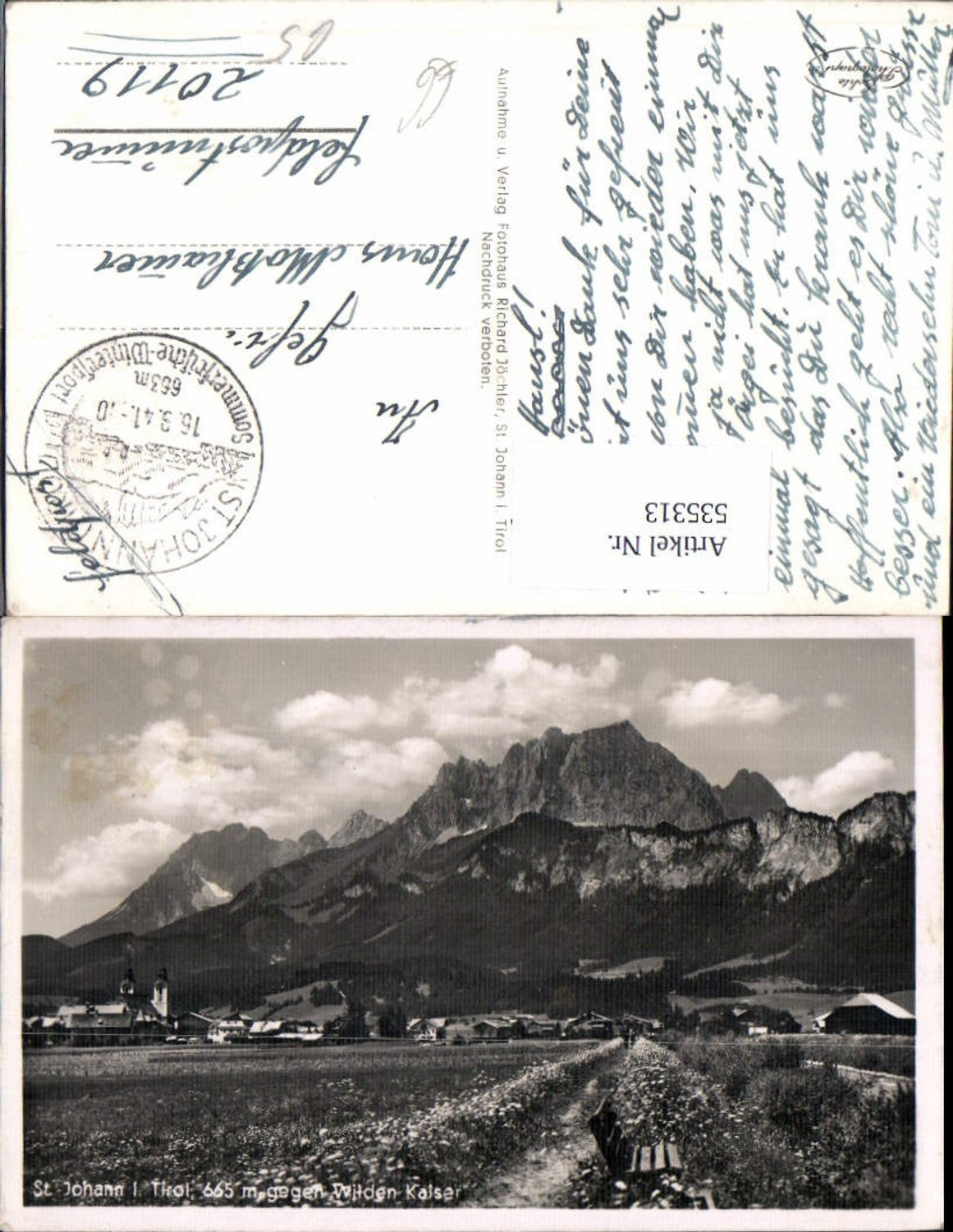 Alte Ansichtskarte – Old Postcard