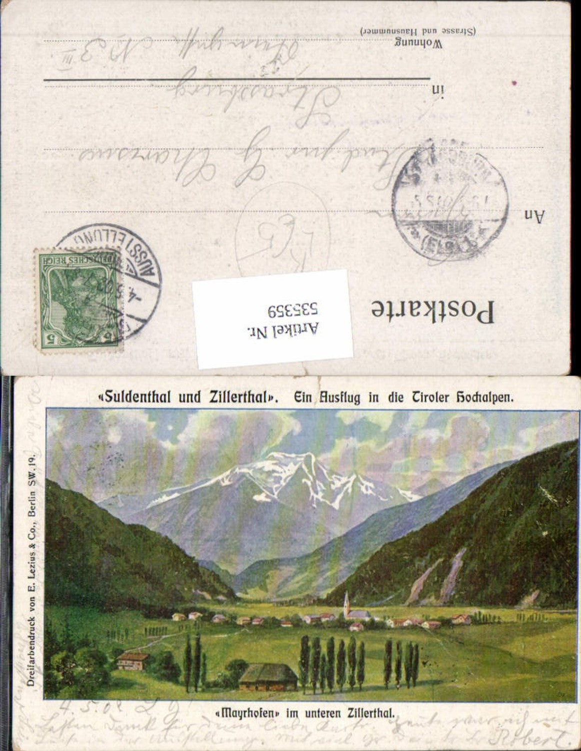 Alte Ansichtskarte – Old Postcard