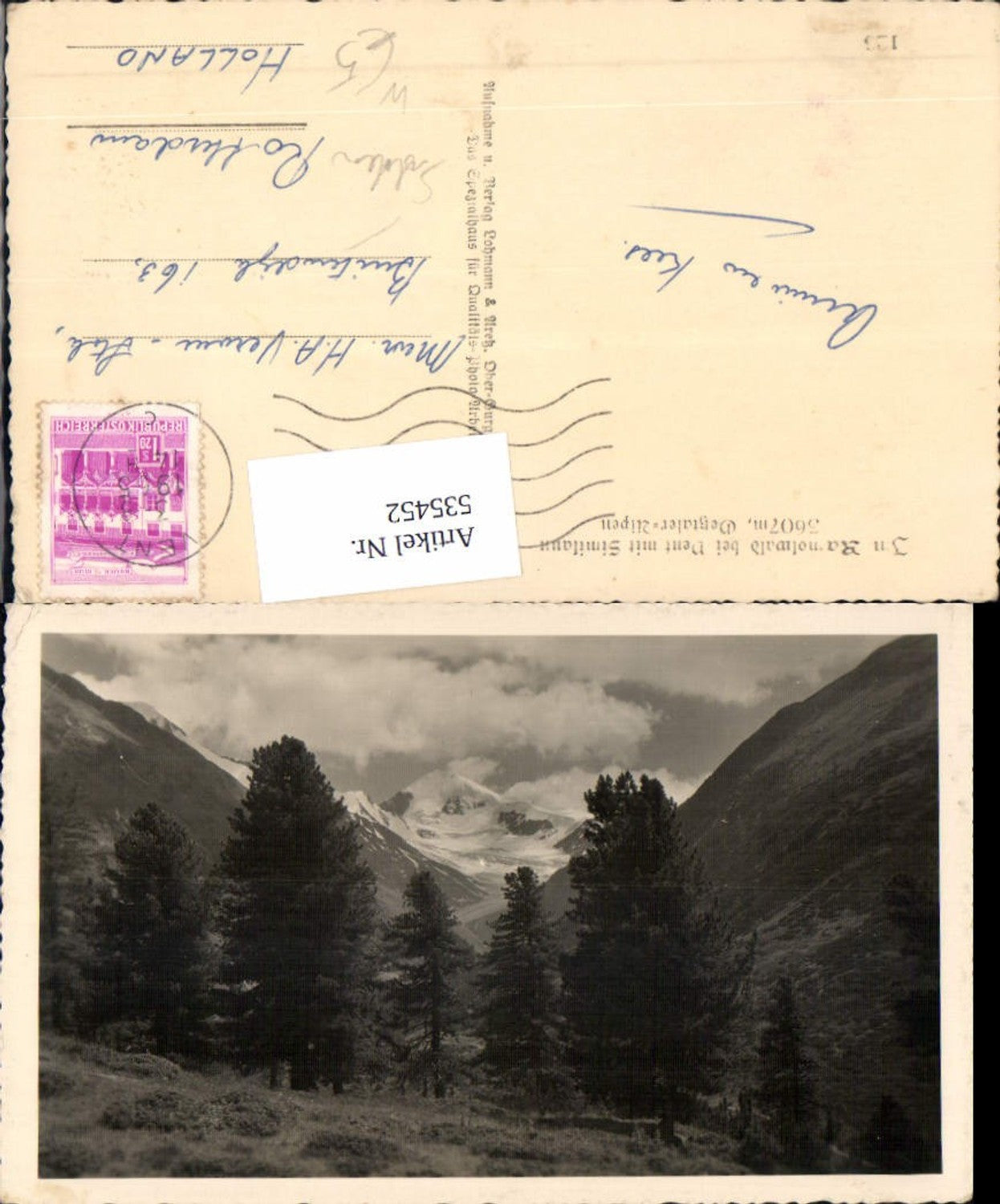 Alte Ansichtskarte – Old Postcard