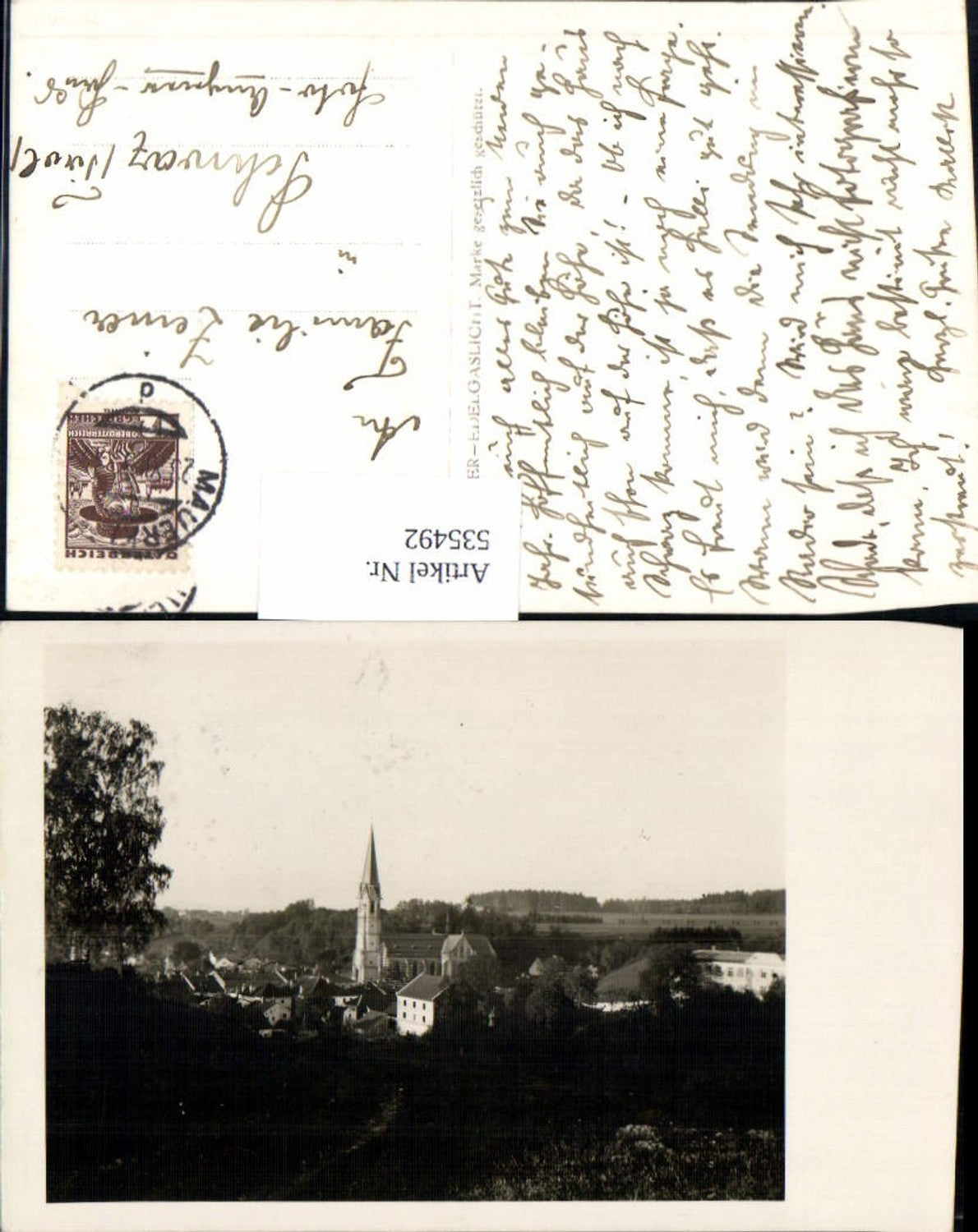 535492,seltene Foto-Ak Mauerkirchen bei Braunau am Inn