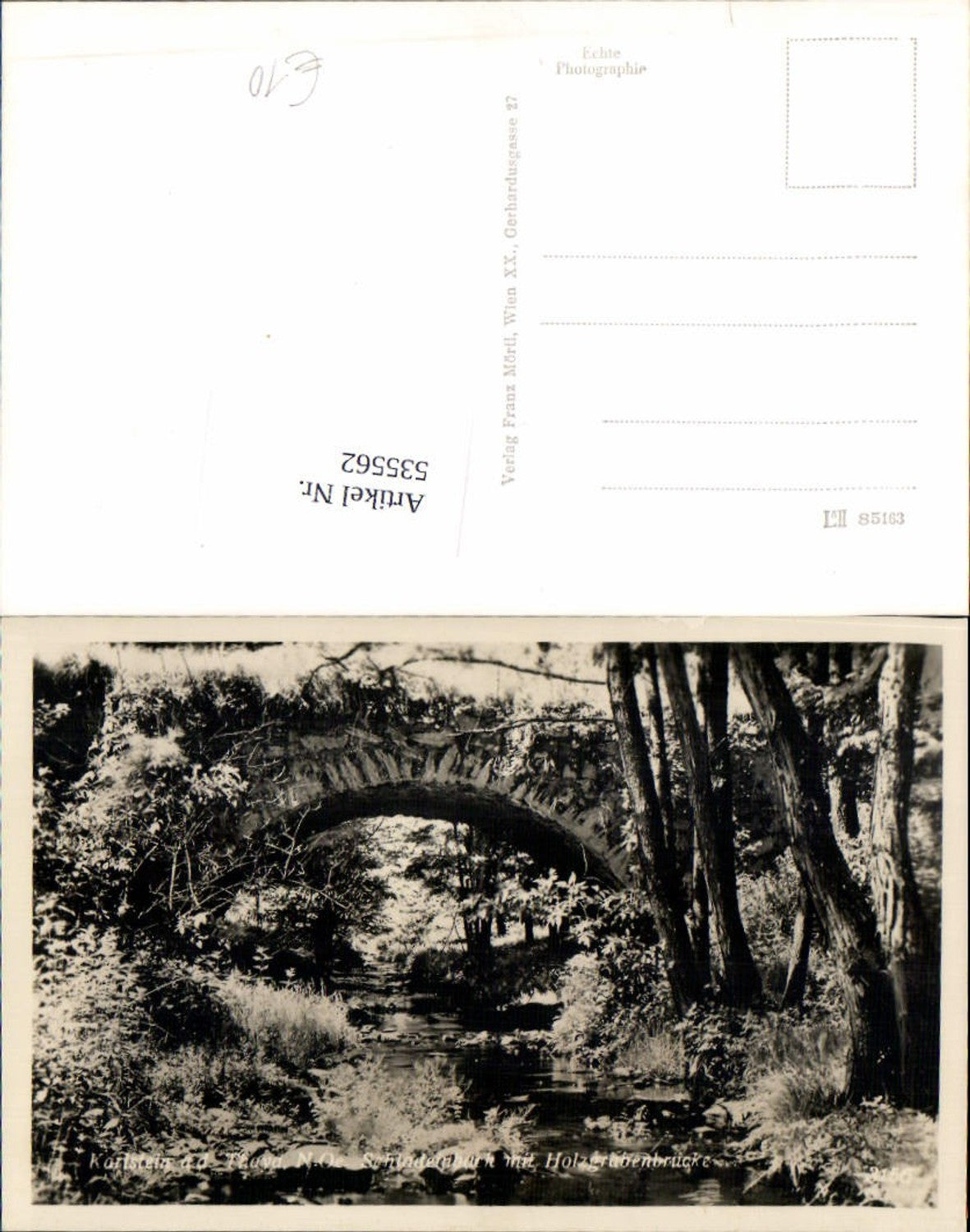 535562,seltene Foto-AK Karlstein an der Thaya Schladenbach