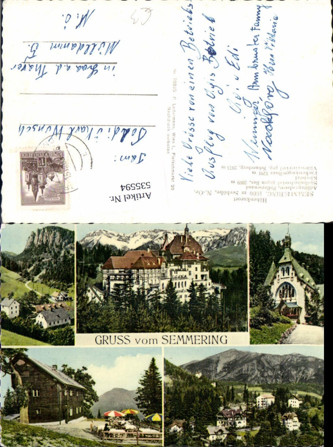 535594,Gruss vom Semmering