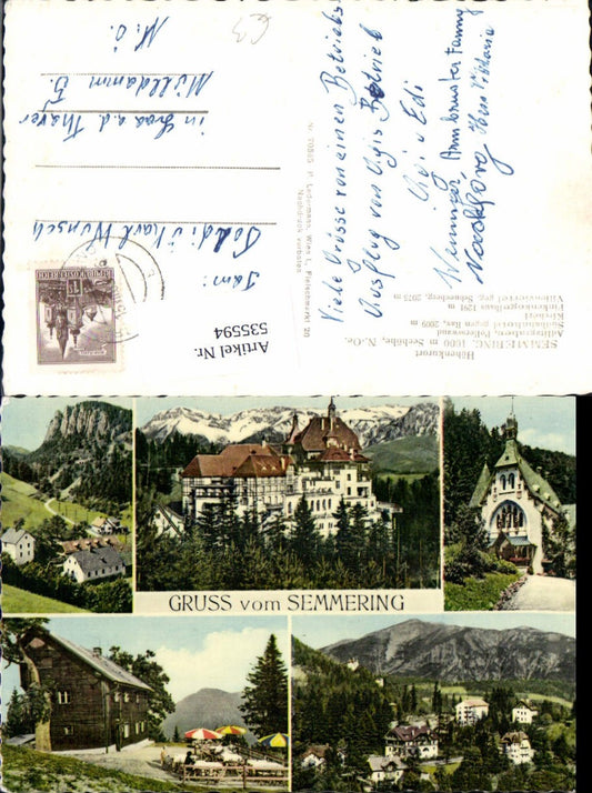 535594,Gruss vom Semmering