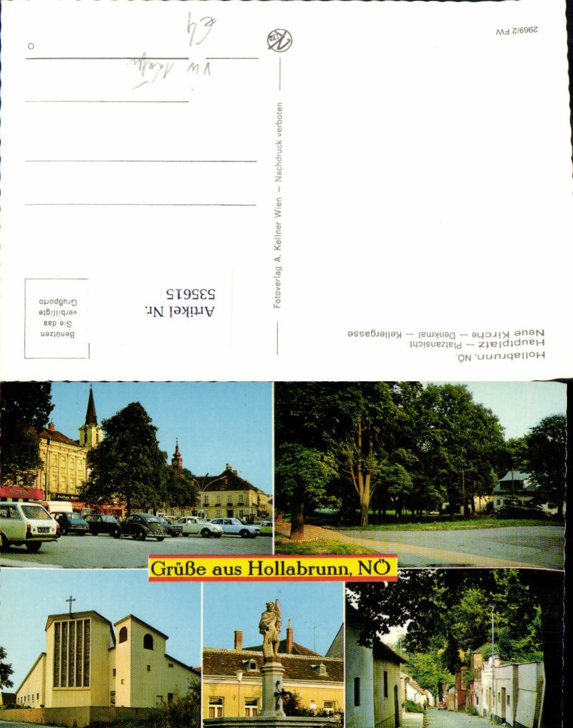 535615,Gruss aus Hollabrunn Oldtimer Auto 1970 VW Käfer