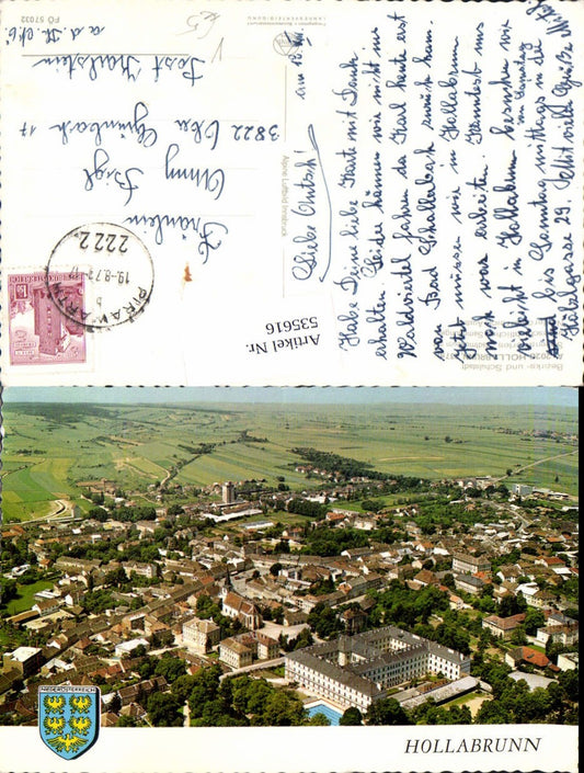 535616,Fliegeraufnahme Hollabrunn pub Alpine FÖ 57032