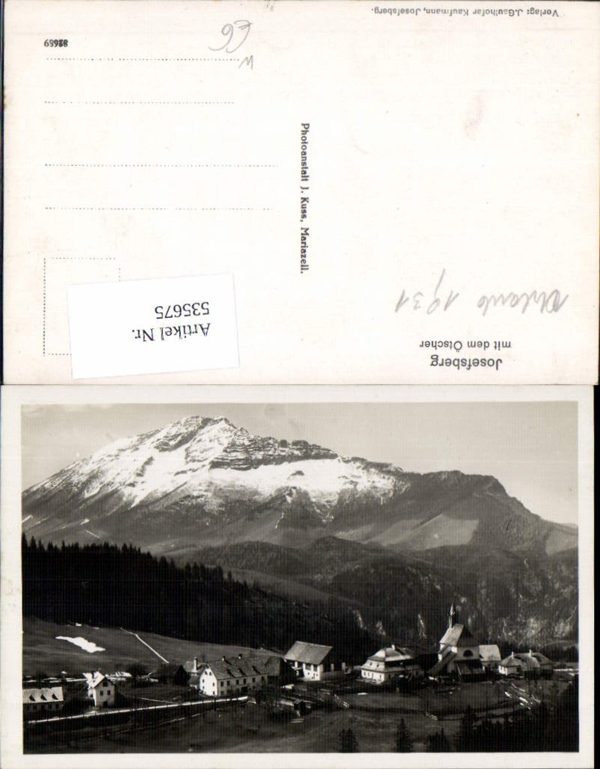 535675,Josefsberg am Ötscher bei Wienerbruck Annaberg Mitterbach