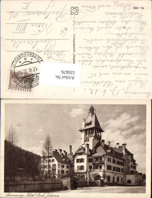 535676,Semmering Hotel Erzherzog Johann