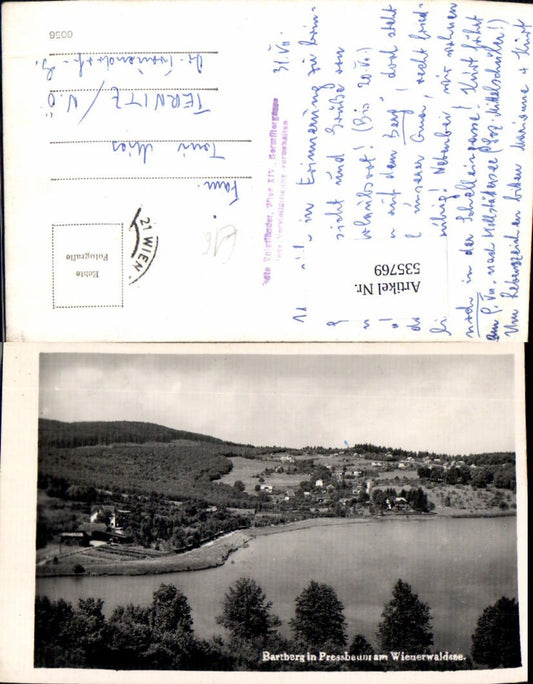 535769,tolle Foto-AK Bartberg in Pressbaum Wien Wienerwald