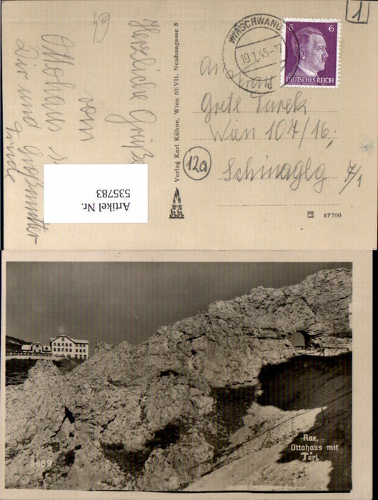 535783,tolle Foto-AK Rax Ottohaus Törl Hirschwang Payerbach