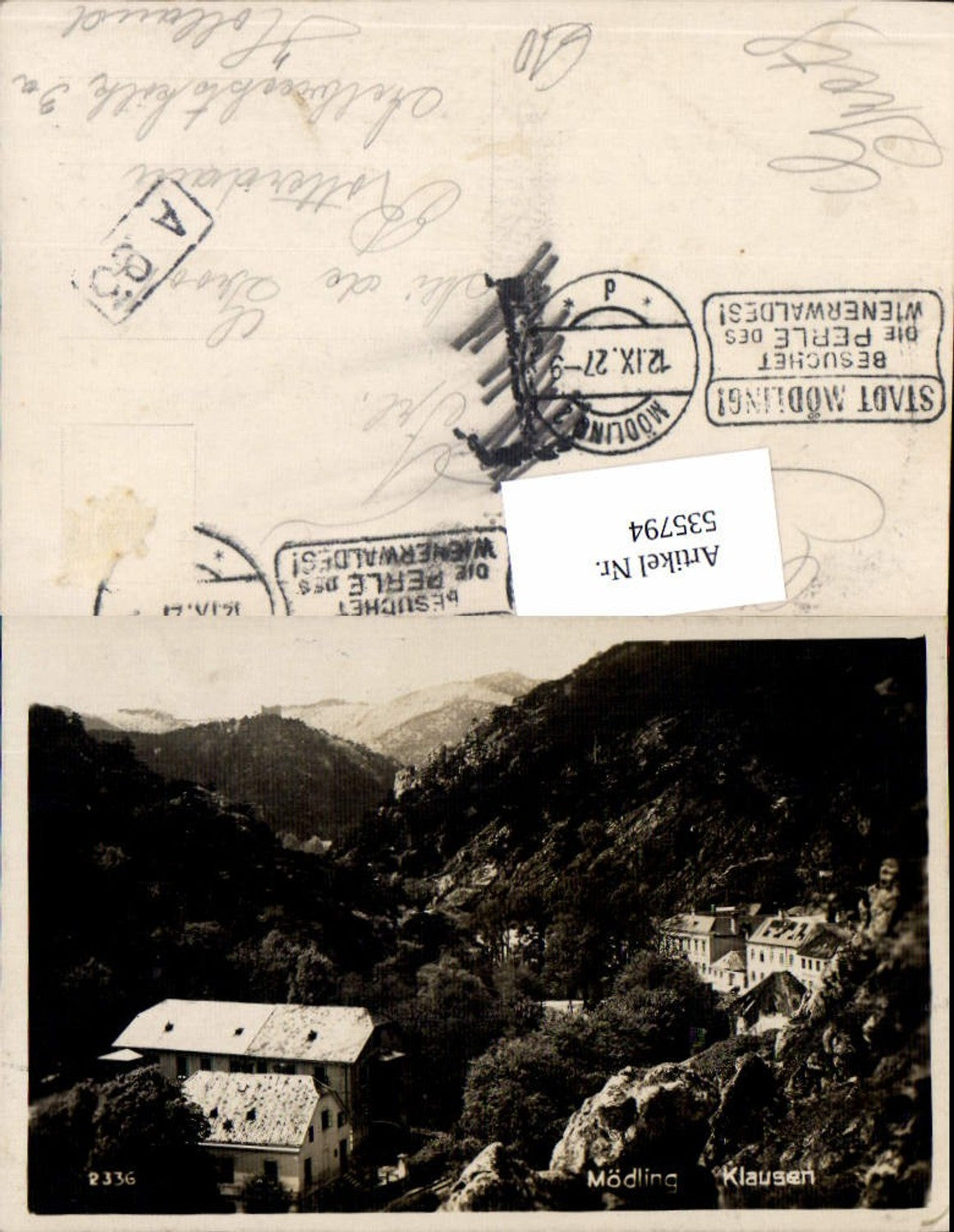 535794,tolle Foto-AK Mödling Klausen Wien