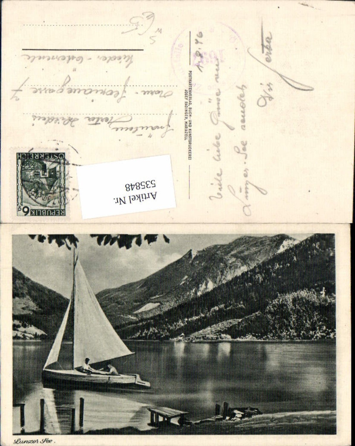 535848,Lunzer See Lunzersee Lunz am See Segelboot Boot