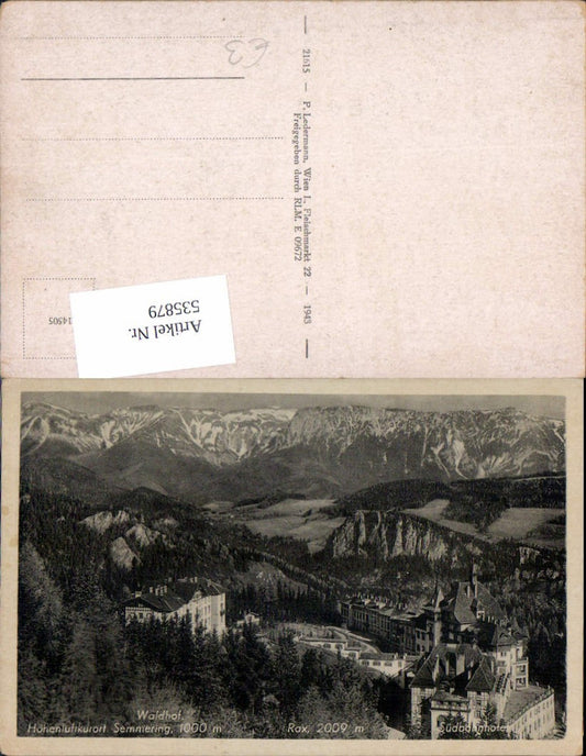 535879,Semmering Waldhof pub Ledermann