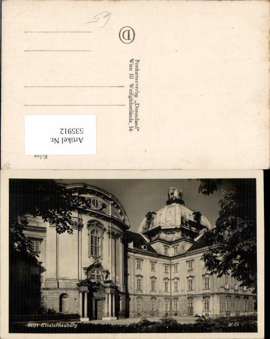 535912,Foto-AK Klosterneuburg