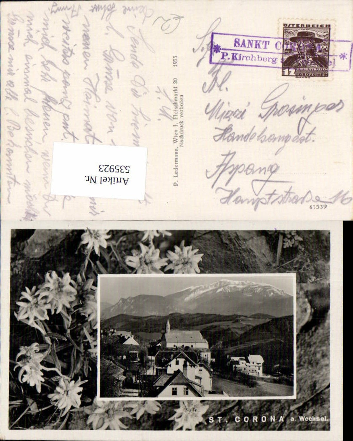 535923,St. Corona am Wechsel edelweiss