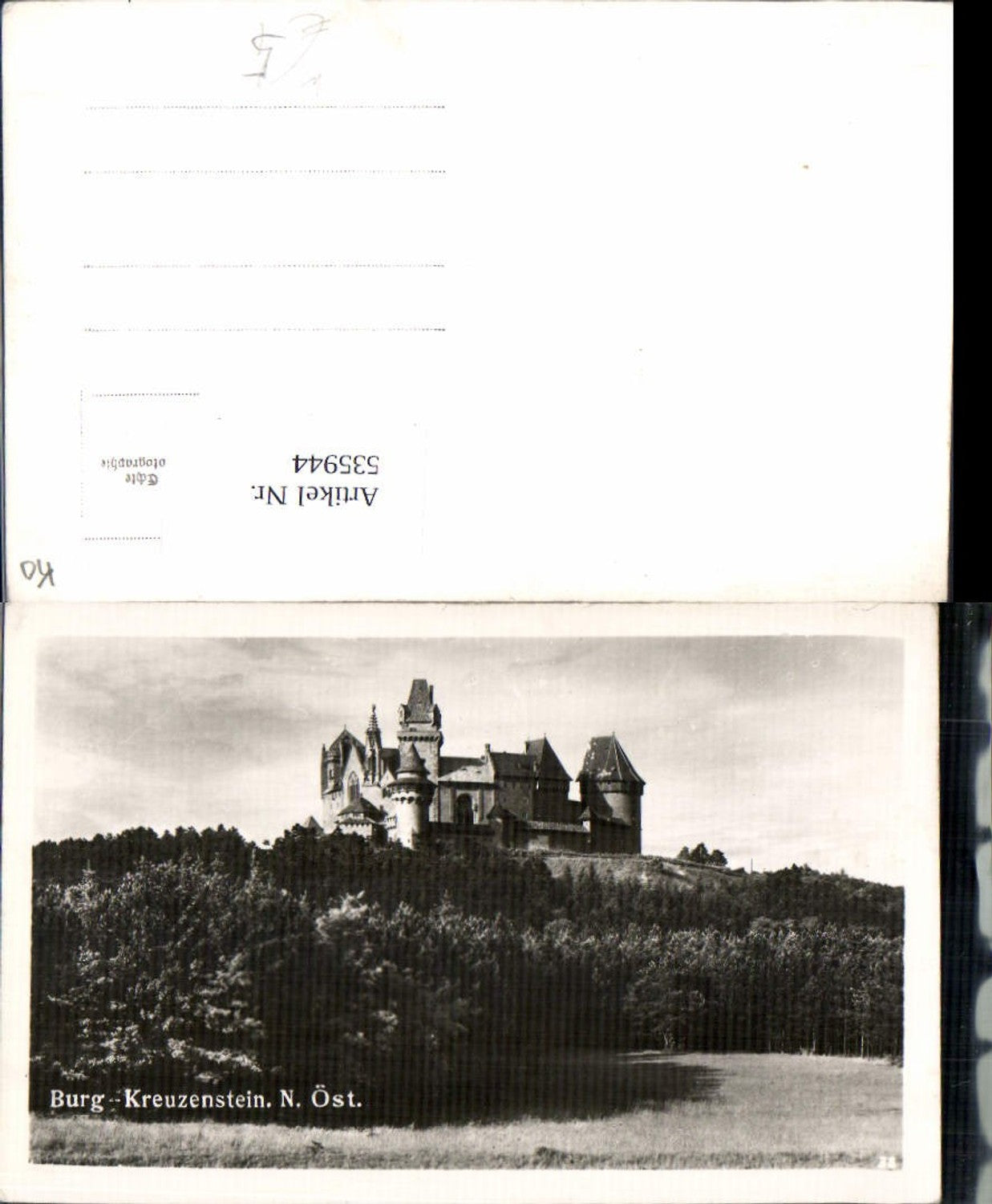 535944,tolle AK Burg Kreuzenstein bei Leobendorf