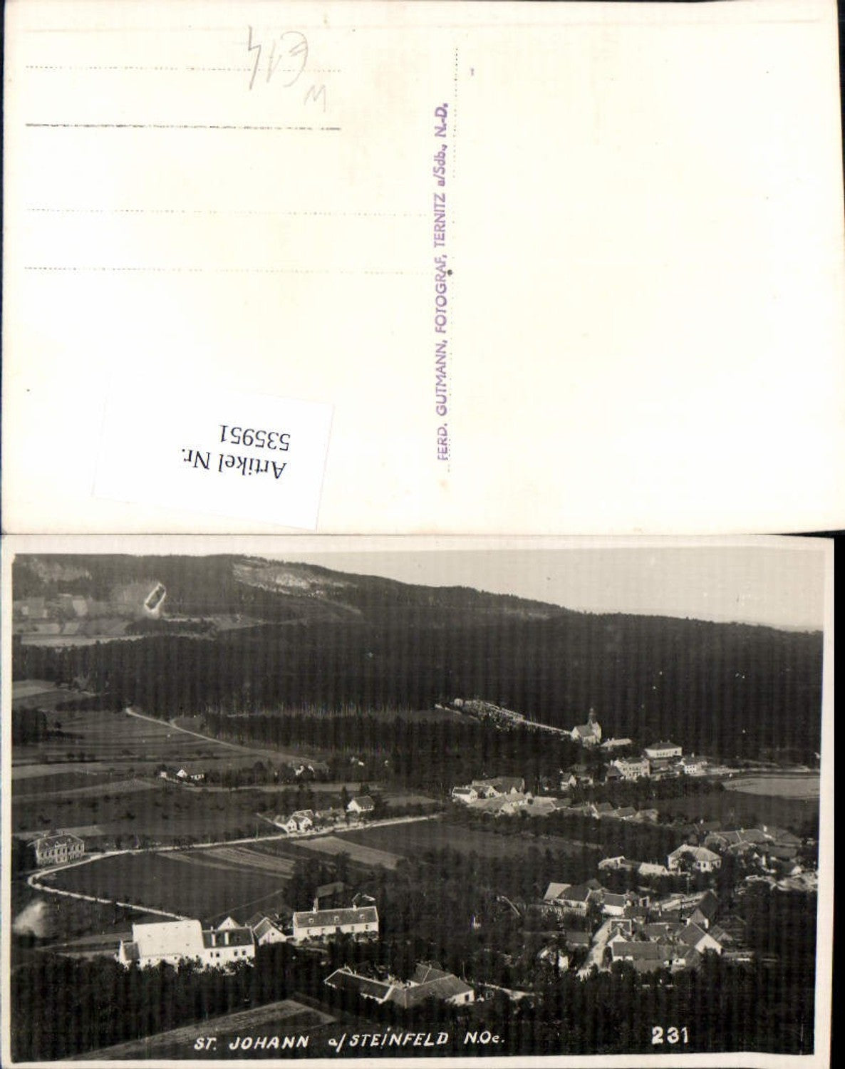 535951,tolle Foto-AK St. Johann am Steinfeld b. Ternitz