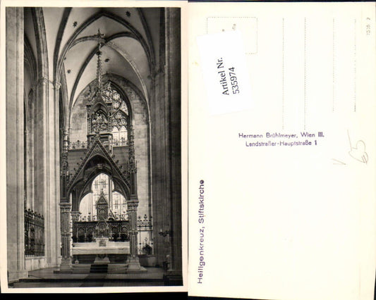 535974,Foto-AK Heiligenkreuz Kirche pub Brühlmeyer