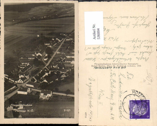 536004,tolle Fliegeraufnahme Pernegg bei Horn pub Hodina 2181