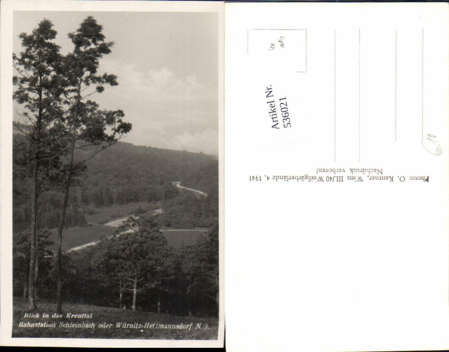 536021,tolle Foto-AK Schleinbach Würnitz Hetzmannsdorf Kreuttal Mistelbach