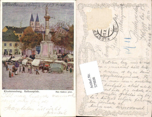 536036,Künstler AK Max Kahrer Klosterneuburg pub B.K.W.I 289/7