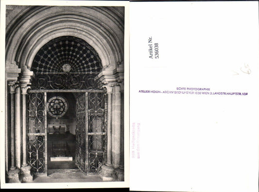 536038,Stift Heiligenkreuz Gitter Tor pub Brühlmeyer