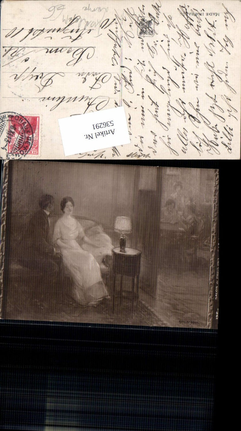 536291,Künstler AK Henri Alberti Lampe Tischlampe Salon de Paris192