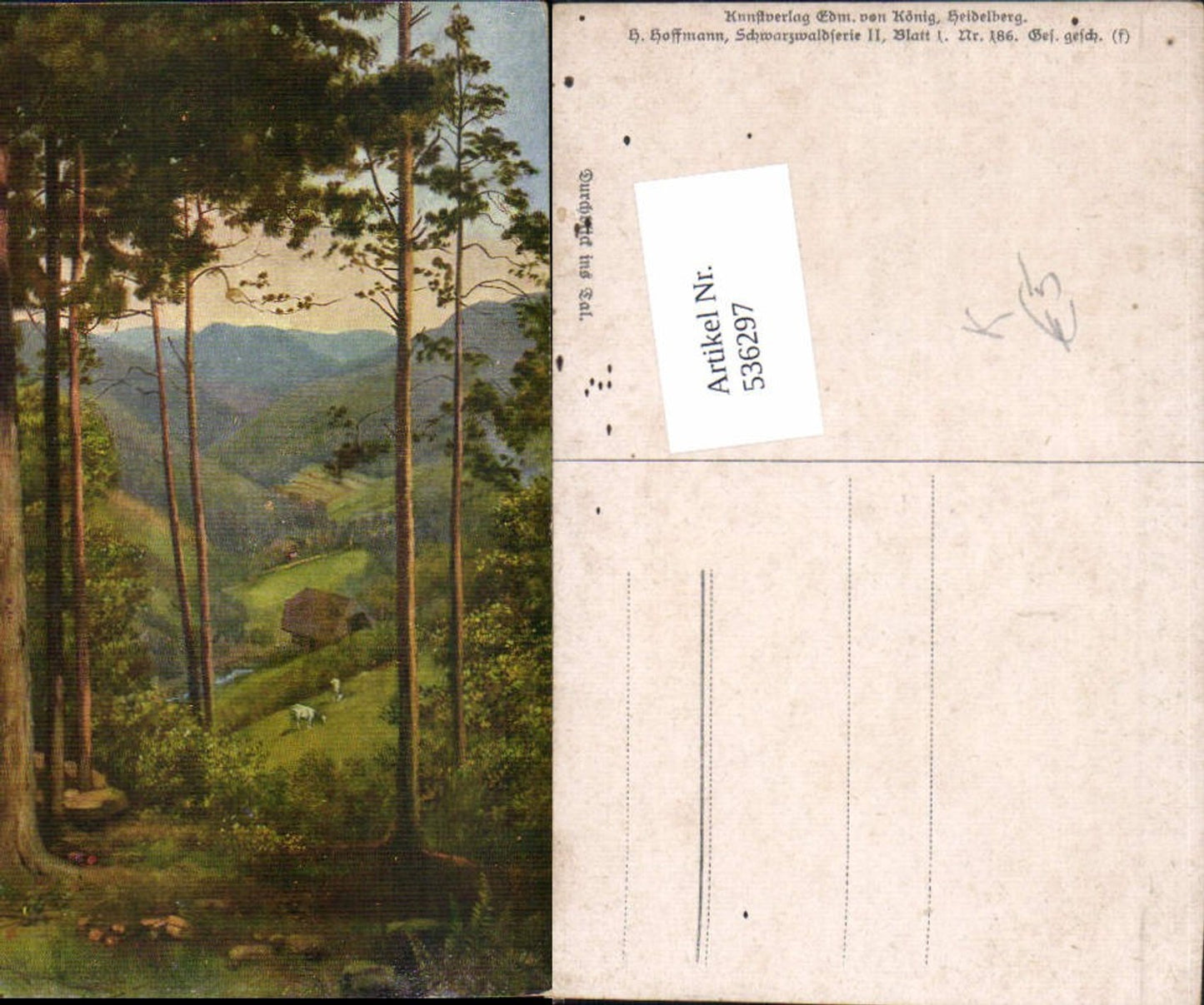 536297,Künstler AK Heinrich Hoffmann Schwarzwaldserie Schwarzwald