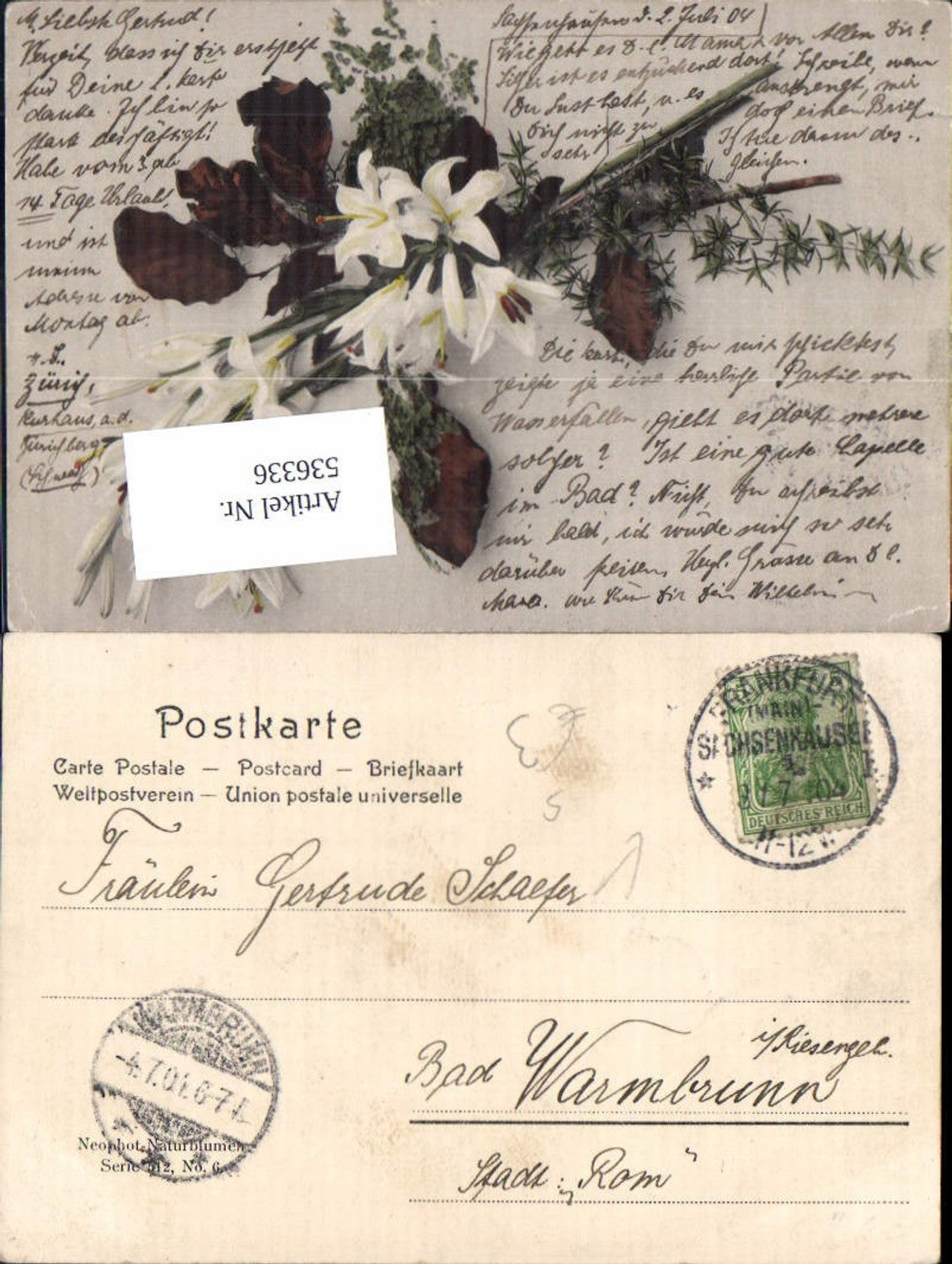 Alte Ansichtskarte – Old Postcard