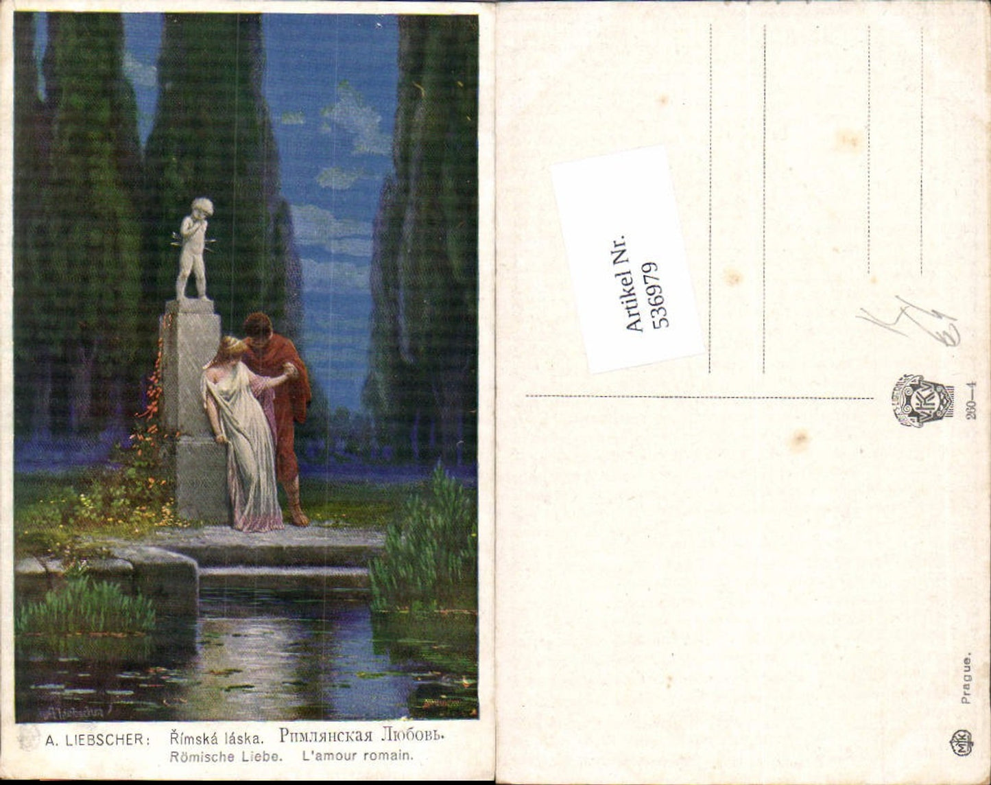 536979,Künstler AK Adolf Liebscher Römische Liebe