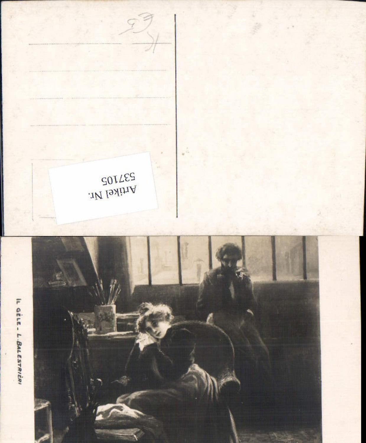 537105,Künstler AK L. Balestrieri Maler Malerin Künstler