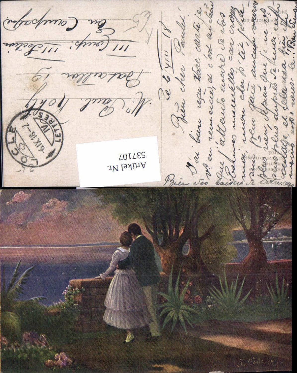 537107, Artist AK F. Böttcher Dear Paa