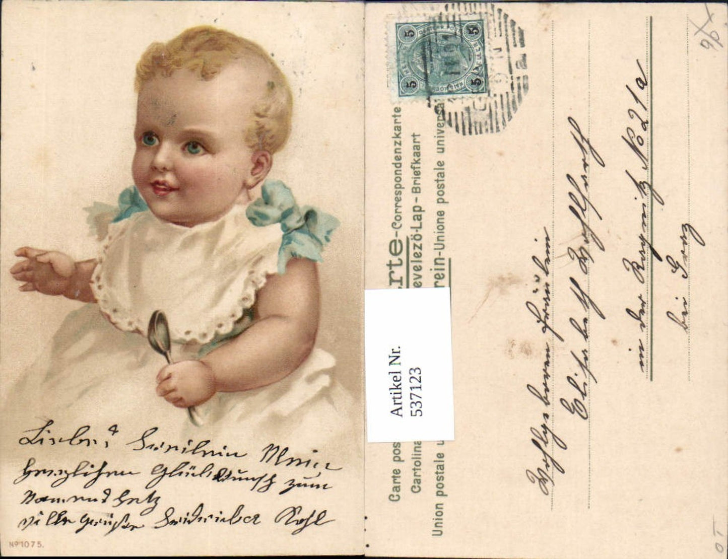 537123,tolle Künstler Lithographie Löffel Kind Mädchen