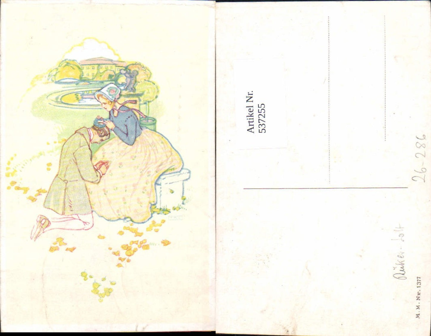 537255,tolle Künstler AK Rüker Lott Frau Liebe Jugendstil pub Munk Vienne 1377