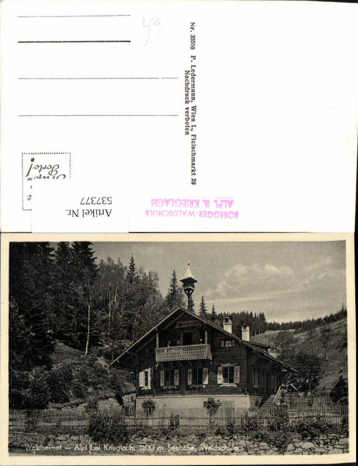 Alte Ansichtskarte – Old Postcard