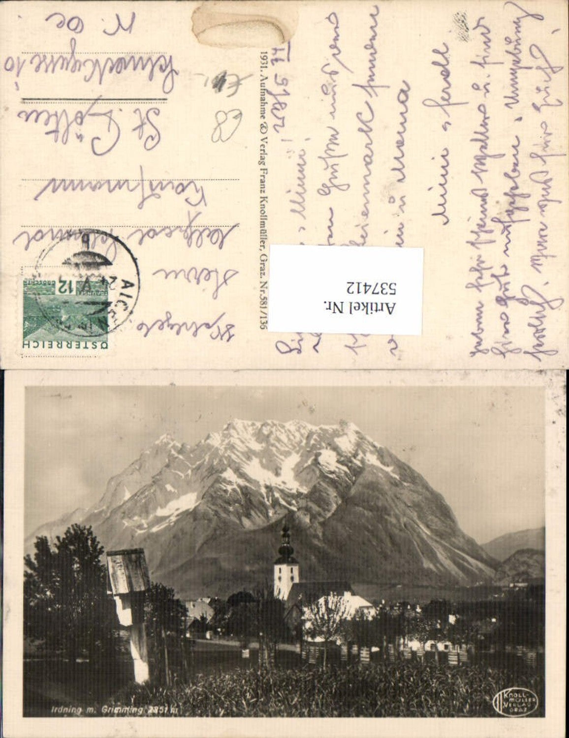 Alte Ansichtskarte – Old Postcard