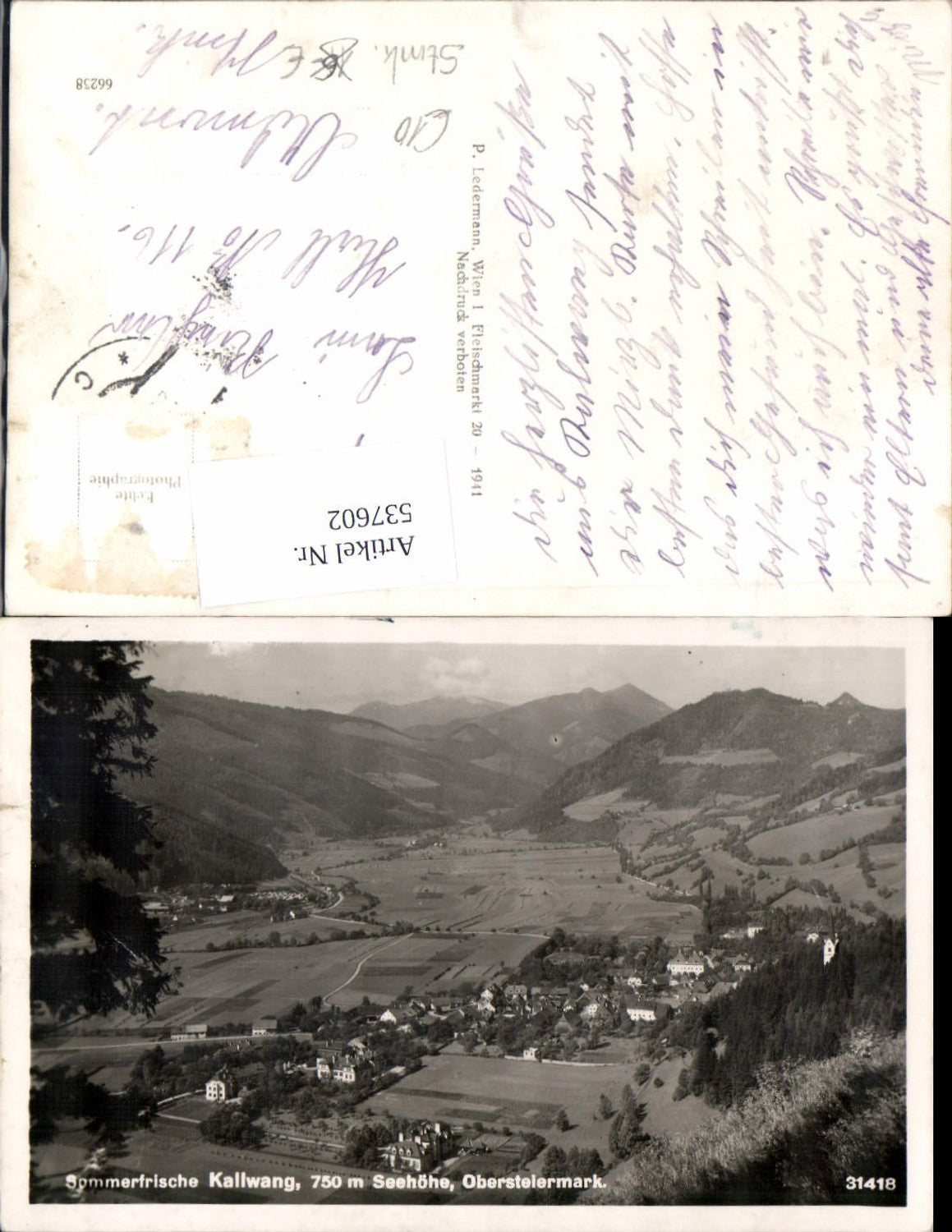 Alte Ansichtskarte – Old Postcard