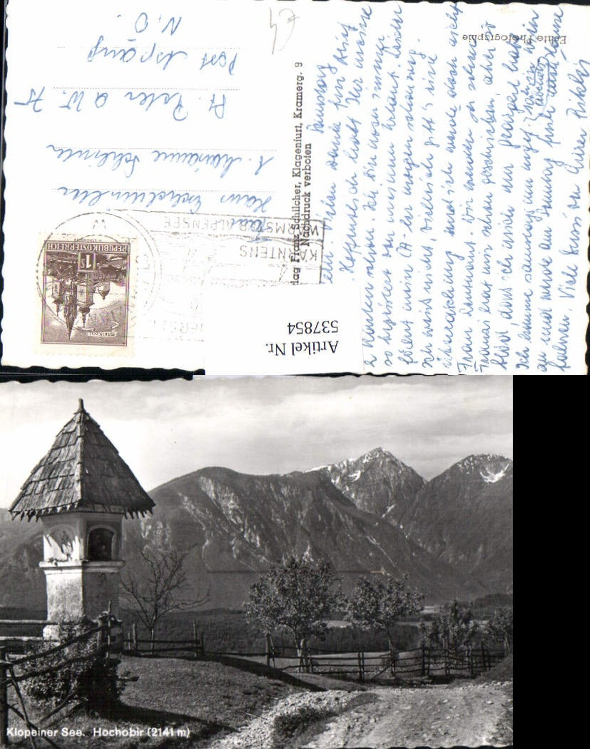 537854,Klopeinersee bei Kühnsdorf Hochobir