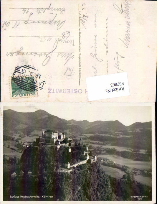 537863,tolle Fliegeraufnahme 1152 Hochosterwitz b. St. Veit an der Glan