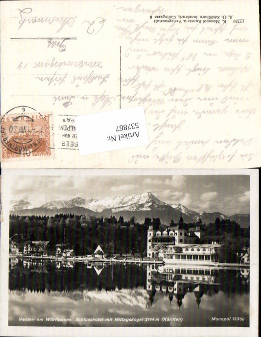 537867,Velden am Wörthersee Schlosshotel Mittagskogel