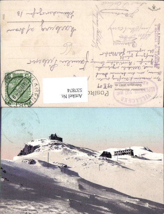 537874,tolle AK Dobratsch Villacher Alpe Bleiberg Villach 1909