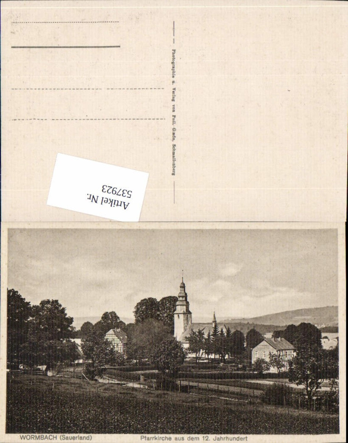 537923,Wormbach im Sauerland Schmallenberg LK Arnsberg