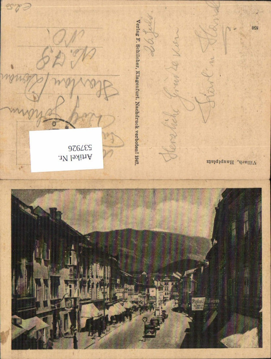537926,Villach Straßenpartie Hauptplatz