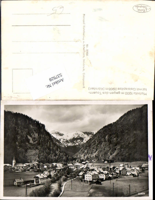537928,Mallnitz gegen Tauerntal